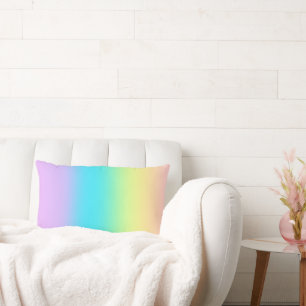 Gorgeous Pastel Rainbow Gradient Wedding Lendenkissen