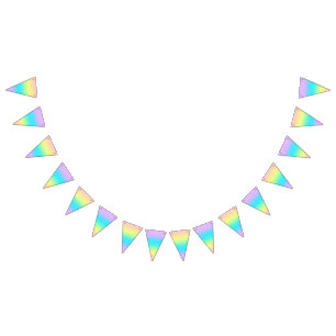 Gorgeous Pastel Rainbow Gradient Wedding Wimpelkette