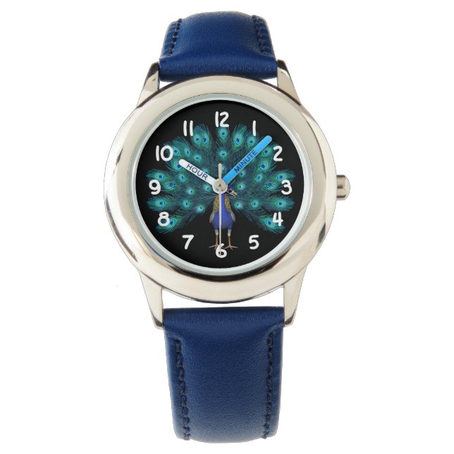 Gorgeous Peacock Armbanduhr (Vorderseite)