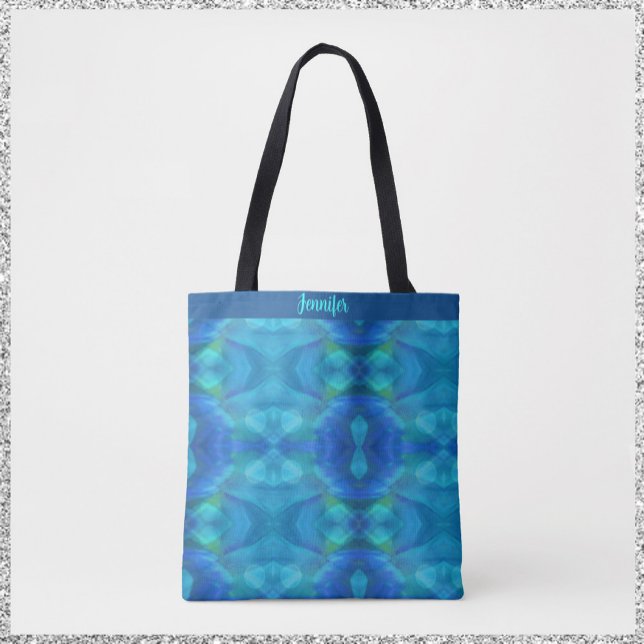 Gorgeous Peacock Blue Abstrakt Tasche (Von Creator hochgeladen)