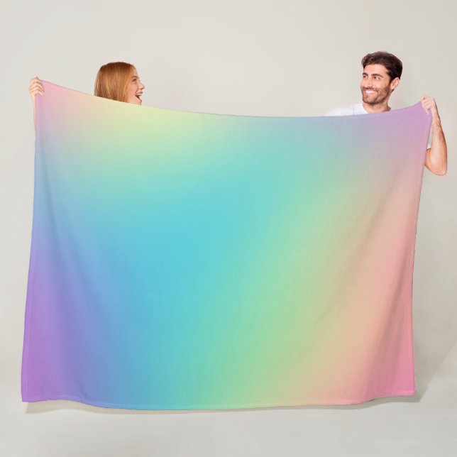 Gorgeous Rainbow Gradient Fleecedecke (Beispiel)