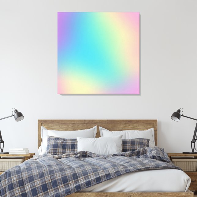 Gorgeous Rainbow Gradient Leinwanddruck (Insitu (Schlafzimmer))