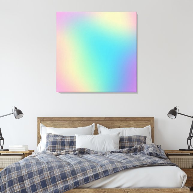 Gorgeous Rainbow Gradient Leinwanddruck (Insitu (Schlafzimmer))