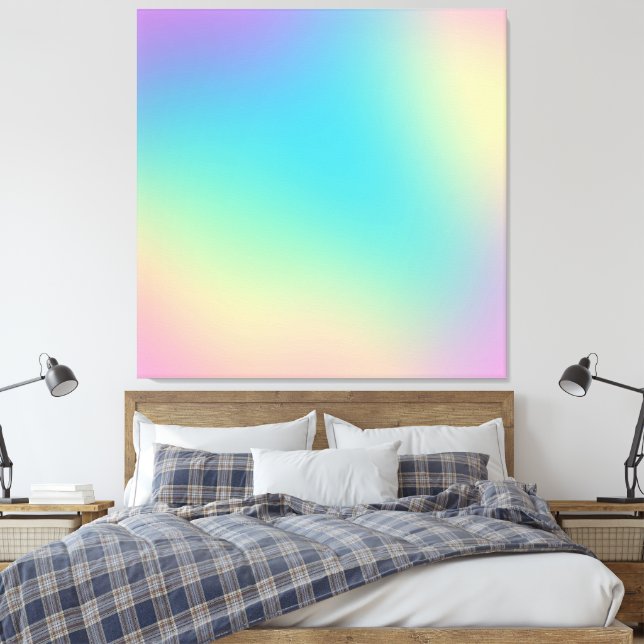 Gorgeous Rainbow Gradient Leinwanddruck (Insitu (Schlafzimmer))