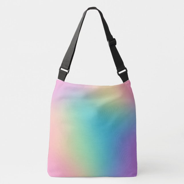 Gorgeous Rainbow Gradient Tragetaschen Mit Langen Trägern (Vorderseite)