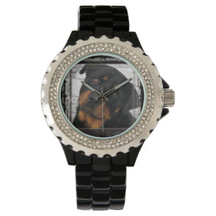 Gorgeous Rottweiler Dog personalisiert Armbanduhr