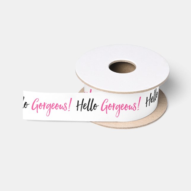 "Gorgeous" Satinband (Spule)