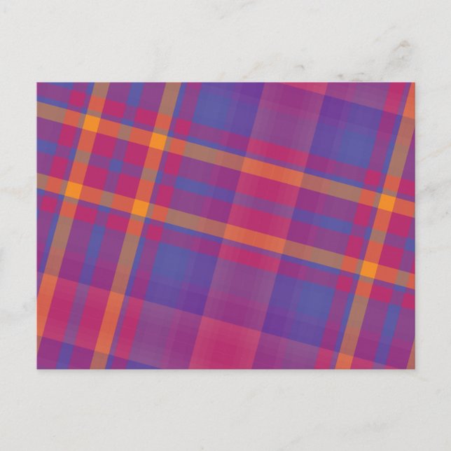 Gorgeous Scottish Tartan Postkarte (Vorderseite)
