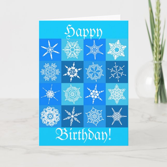 GORGEOUS SNOWFLAKES KARTE (Vorderseite)