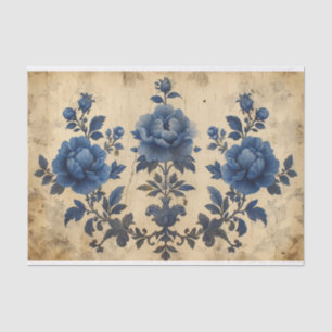 Gorgeous Toile de Jouy im Alter Seidenpapier