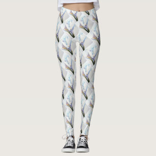 GORGEOUS WHITE CALLA LILILILIRAL LEGGINGS