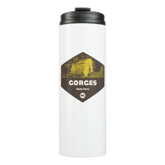 Gorges Staat Park North Carolina Thermosbecher (Vorderseite)