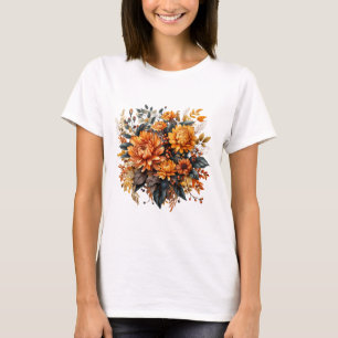 Gorgeus Fall Floral T-Shirt