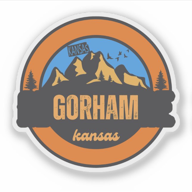 Gorham, Kansas Aufkleber (Vorderseite)