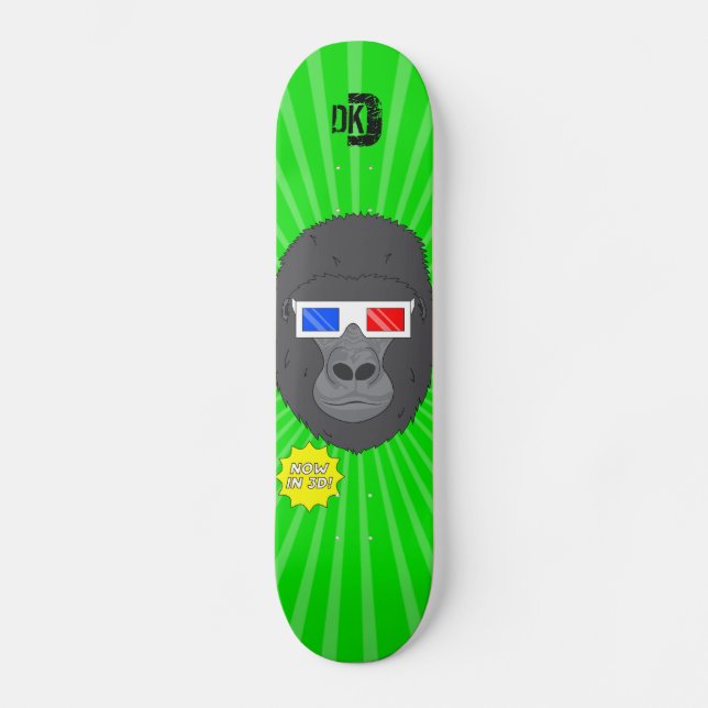 Gorilla 3D Skateboard (Vorderseite)