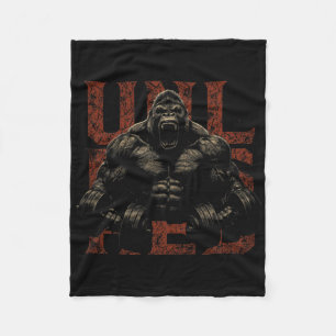Gorilla-Affe-Gym-Kleidung Bodybuilding-Training Mo Fleecedecke