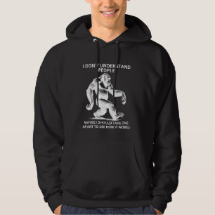 Gorilla-Affe missverstanden lustig sarkastisch Aff Hoodie