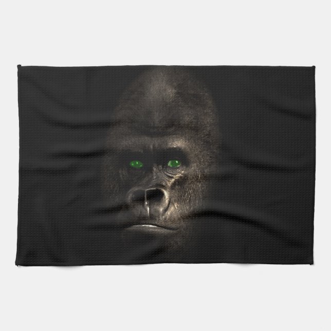 Gorilla-Affen-Affe Geschirrtuch (Horizontal)