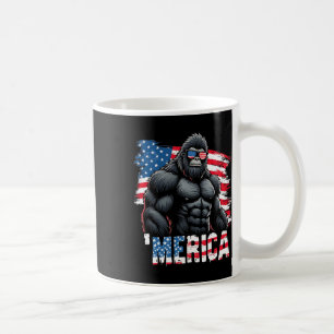 Gorilla Amerika 4. Juli USA-Flagge Sungles  Kaffeetasse