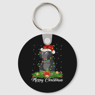 Gorilla Animal Lover Matching Weihnachtsmannmütze Schlüsselanhänger