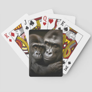 Gorilla Ape Animal Wild Beauty Freedom Spielkarten