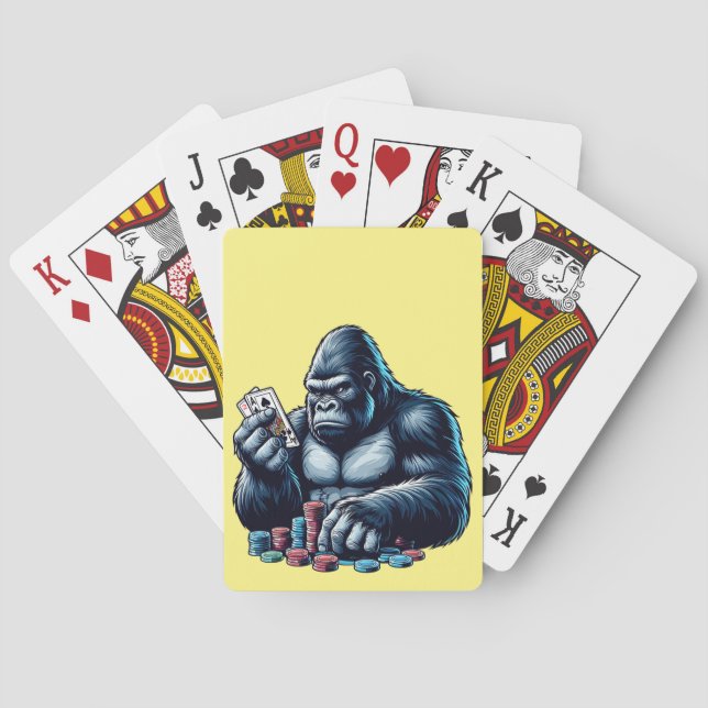 Gorilla Apples Spielkarten Poker Spielkasino (Rückseite)
