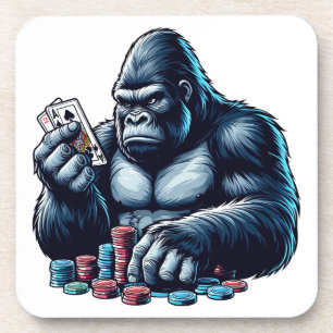 Gorilla Apples Spielkarten Poker Spielkasino Getränkeuntersetzer