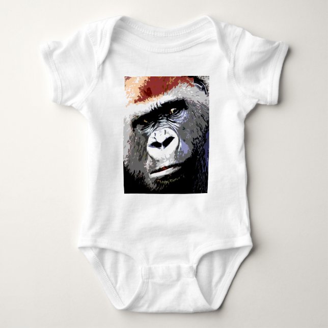 Gorilla Baby Strampler (Vorderseite)