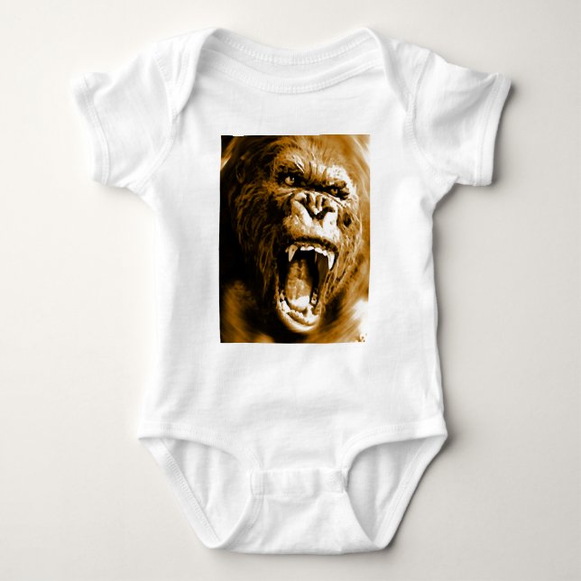 Gorilla Baby Strampler (Vorderseite)