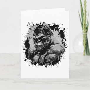 Gorilla-Beast-Muskel-Workout Bodybuilding Boxen Karte