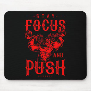 Gorilla Beast Quote Workout Fitness Bodybuilding G Mousepad