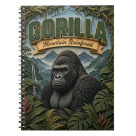 Gorilla-Bergregenwald POPCUT Notizblock
