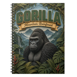 Gorilla-Bergregenwald POPCUT Notizblock