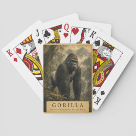 Gorilla-Bergregenwald VINTAGE Spielkarten