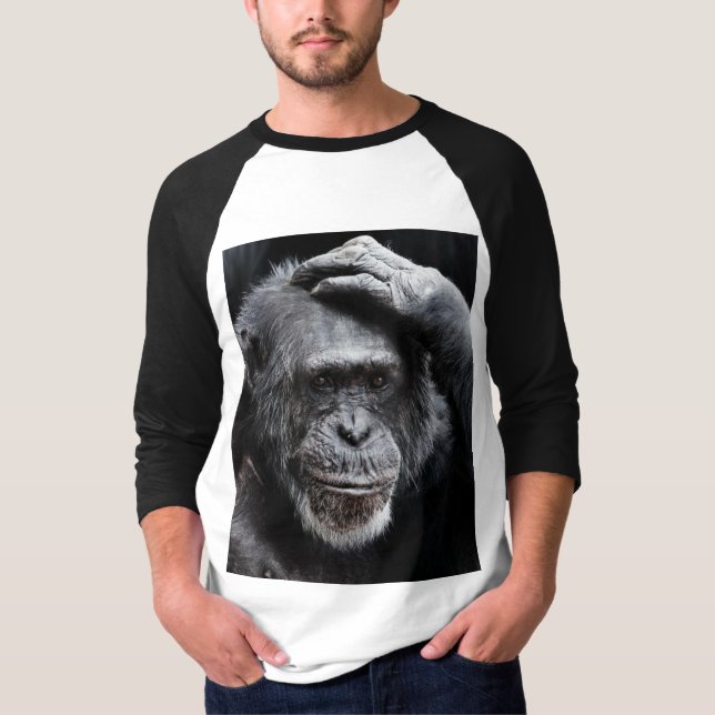 GORILLA Big Face, T-shirts Ape contemplatifs (Devant)