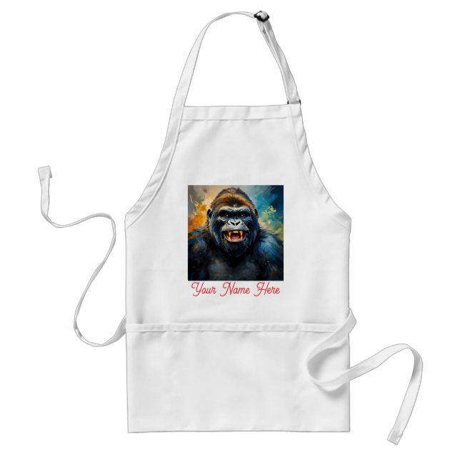 Gorilla Big Smile Schürze (Vorne)