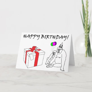Gorilla Birthday Card Karte