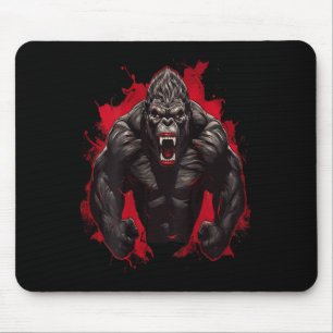 Gorilla Bodybuilding Workout Backprint Gym Mousepad