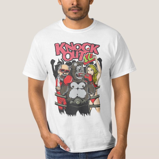 Gorilla Boxer Knockout Champ T-Shirt (Vorderseite)