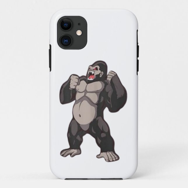 Gorilla Brüllender Affe Monkey Case-Mate iPhone Hülle (Rückseite)