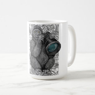 Gorilla Camera Ape Monkey Telephoto 35mm Cam Foto Kaffeetasse