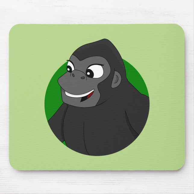 Gorilla Cartoon Mouse Pad Mousepad (Vorne)