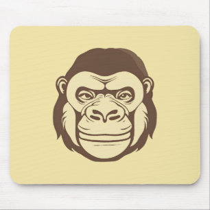 Gorilla Cartoon Zeichnend Mousepad