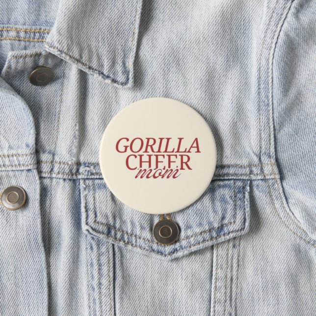 Gorilla Cheer Mom Button (Beispiel)