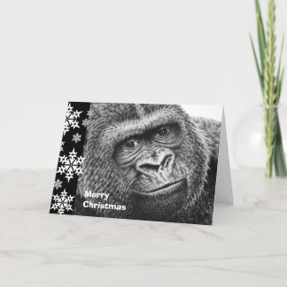Gorilla Christmas Card Feiertagskarte