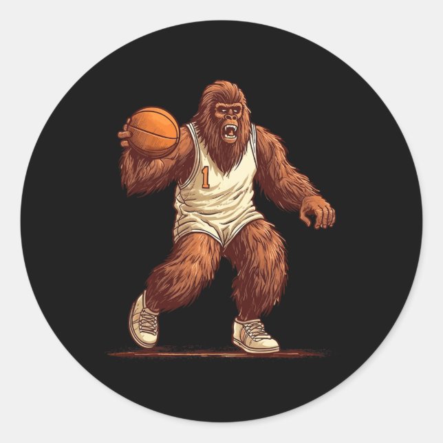 Gorilla Club Basketball Festival - Martha Argerich Runder Aufkleber (Vorderseite)
