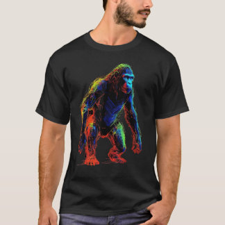 Gorilla Colorful Arte T-Shirt