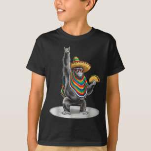 Gorilla, der Taco trägt, lustiger Cinco de Mayo Ju T-Shirt
