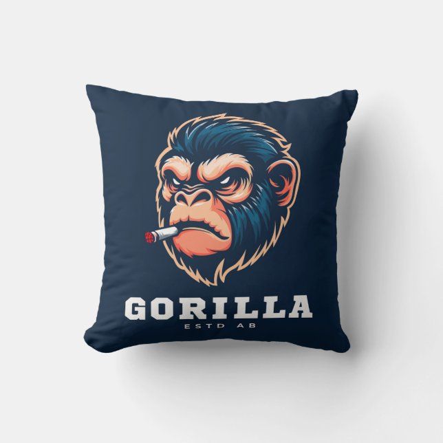 Gorilla-Design-Kissen Kissen (Vorderseite)