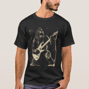 Gorilla E-Gitarre Grunge Rock Musik Heavy Me T-Shirt